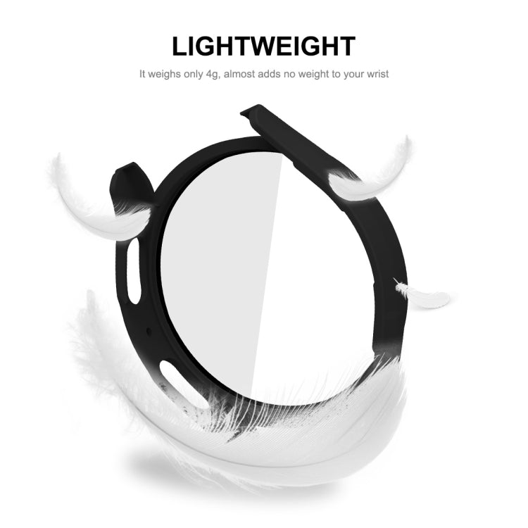 For Samsung Galaxy Watch5 40mm ENKAY Hat-Prince Full Coverage PC Frame + 9H Tempered Glass Case(White) - free shipping - PMC TechLife - Order now!