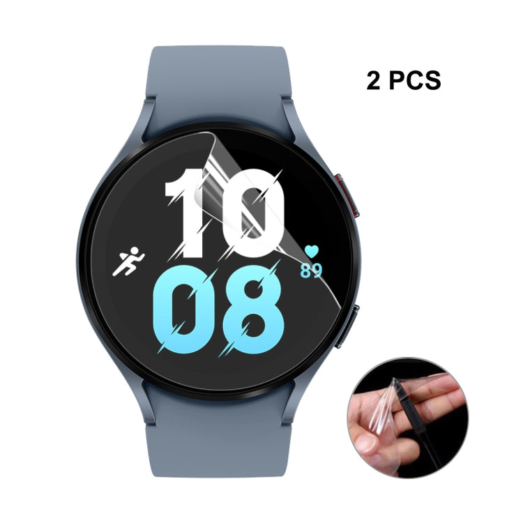 2 PCS For Samsung Galaxy Watch5 44mm ENKAY Hat-Prince Full Screen Coverage TPU Soft Film - Screen Protector by ENKAY | Online Shopping South Africa | PMC TechLife | Buy Now Pay Later Mobicred