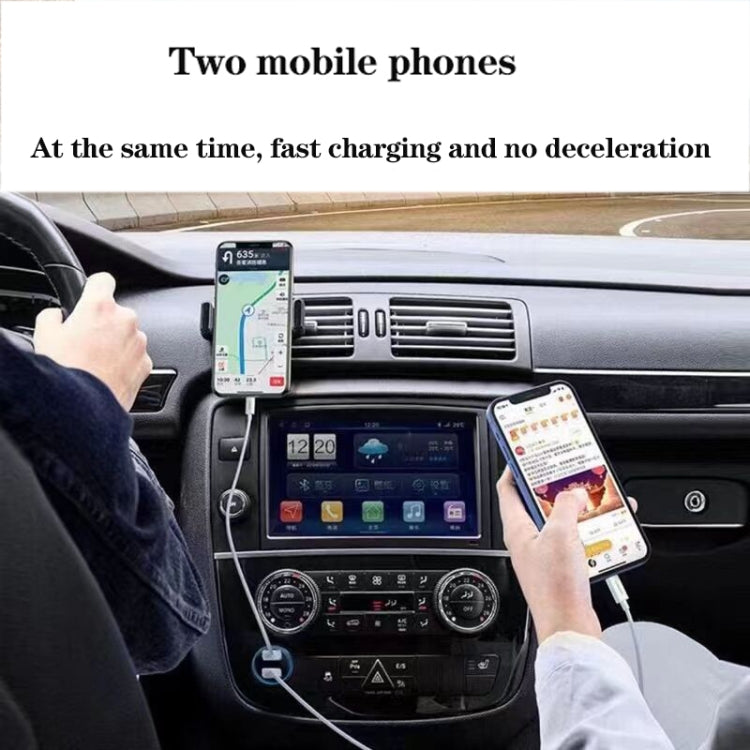 TE-P8 40W PD20W + PD20W Dual Port PD3.0 Car Charger with Type-c to Type-C Data Cable, Length: 1m(White) - Car Charger by PMC TechLife | Online Shopping South Africa | PMC TechLife