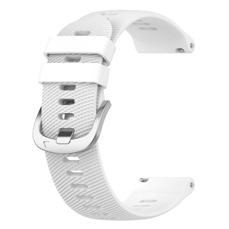 Compatible with Garmin Venu SQ 20mm Solid Color Soft Silicone Watch Band(White) - Watch Bands by PMC TechLife | Online Shopping South Africa | PMC TechLife | Buy Now Pay Later Mobicred