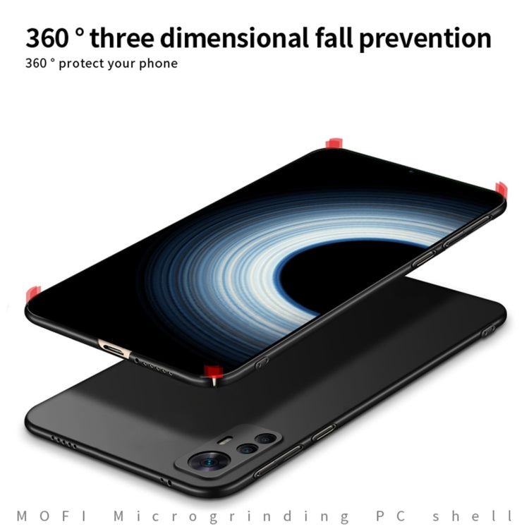 For Xiaomi 12T / 12T Pro / Redmi K50 Ultra MOFI Frosted PC Ultra-thin Hard Phone Case(Black) - free shipping - PMC TechLife - Order now!