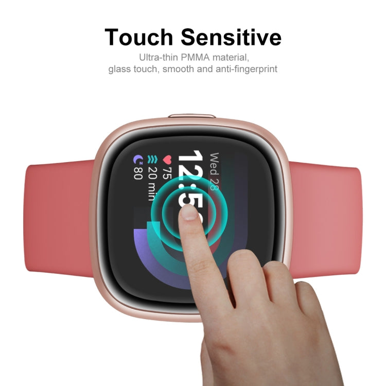 2 PCS For Fitbit Versa 4 / Sense 2 ENKAY 3D Full Coverage Soft PC Edge + PMMA HD Screen Protector Film - Screen Protector by ENKAY | Online Shopping South Africa | PMC TechLife | Buy Now Pay Later Mobicred