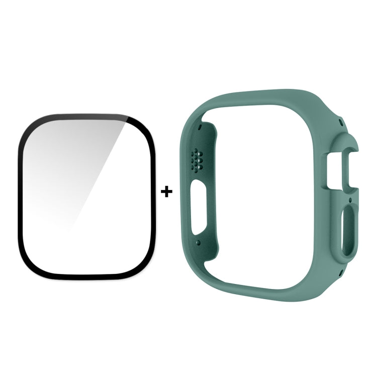 For Apple Watch Ultra / Ultra 2 49mm ENKAY 2 in 1 PC Case + Full Coverage 9H Tempered Glass Film(Deep Green) - free shipping - PMC TechLife - Order now!