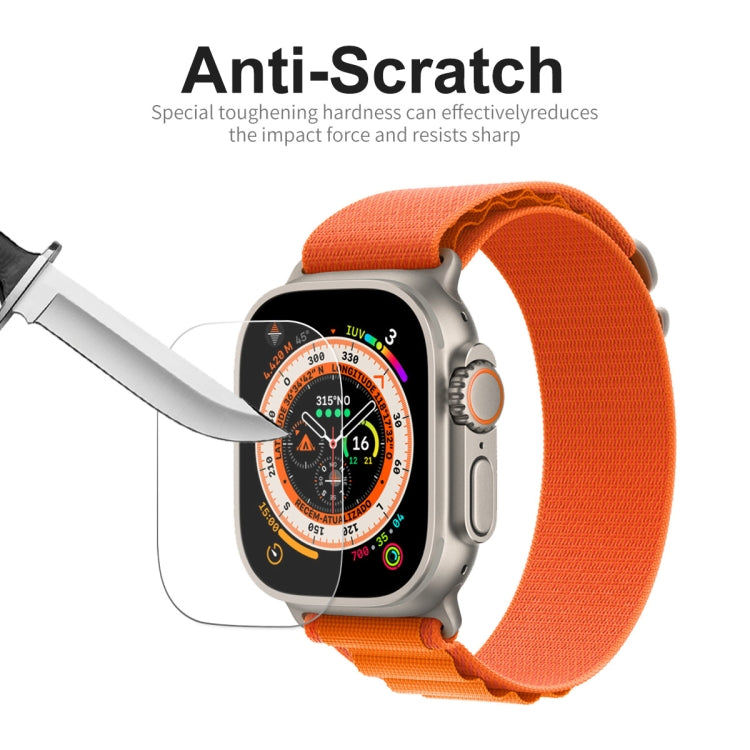 For Apple Watch Ultra / Ultra 2 / Ultra 3 49mm 10pcs ENKAY 0.2mm 9H Tempered Glass Watch Film - Others by ENKAY | Online Shopping South Africa | PMC TechLife | Buy Now Pay Later Mobicred