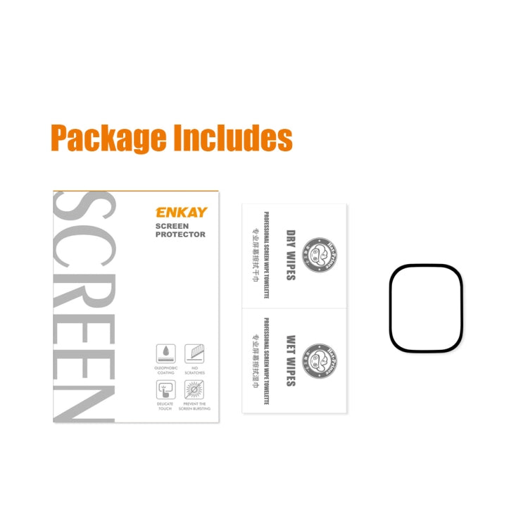 For Apple Watch Ultra / Ultra 2 / Ultra 3 49mm ENKAY 9H Full Cover Tempered Glass Watch Film - Others by ENKAY | Online Shopping South Africa | PMC TechLife | Buy Now Pay Later Mobicred