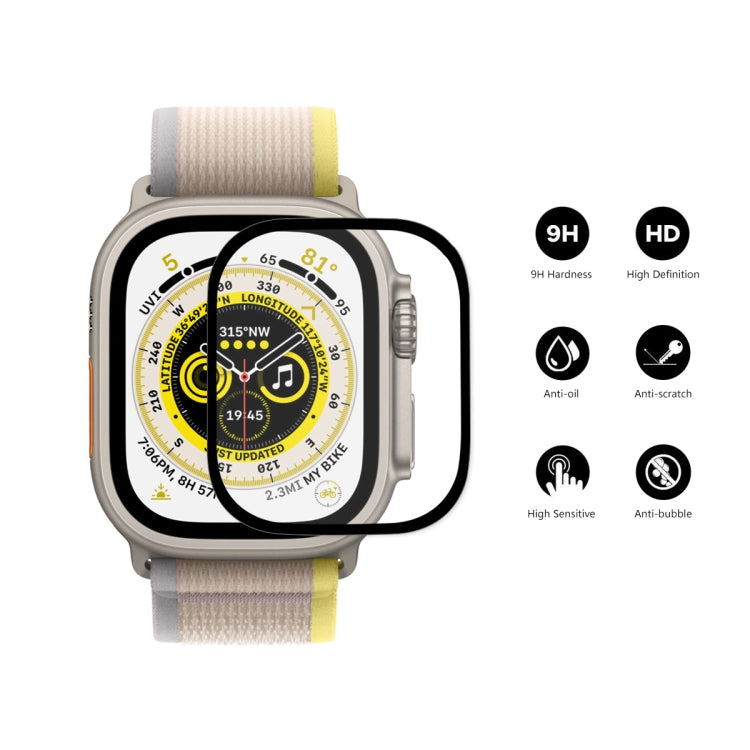 For Apple Watch Ultra / Ultra 2 / Ultra 3 49mm 2pcs ENKAY 9H Full Cover Tempered Glass Watch Film - Others by ENKAY | Online Shopping South Africa | PMC TechLife | Buy Now Pay Later Mobicred