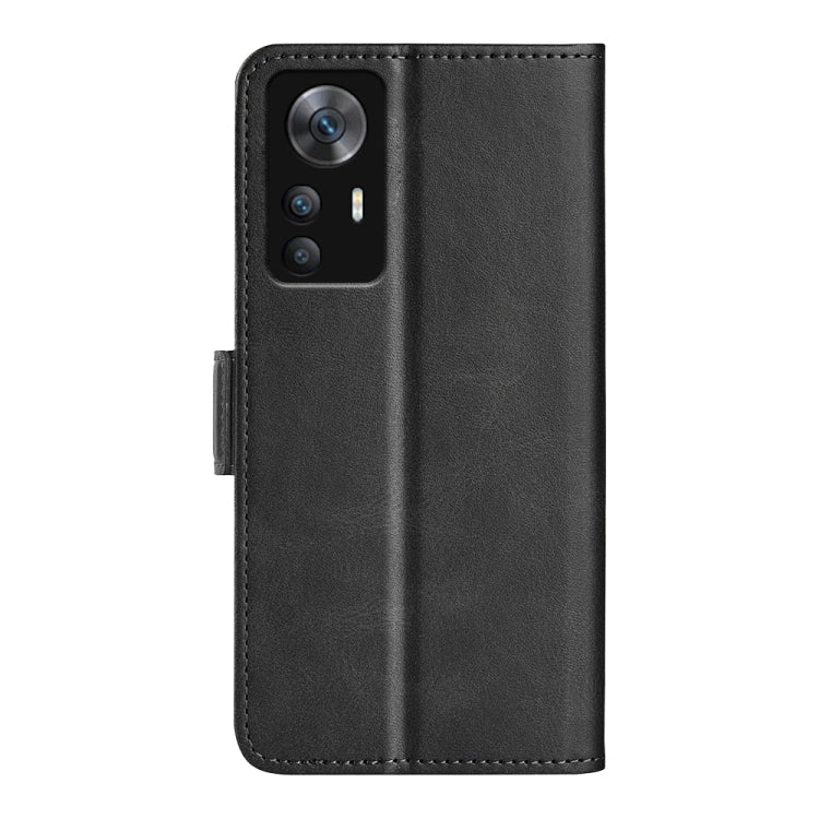 For Xiaomi 12T / 12T Pro / Redmi K50 Ultra Dual-side Magnetic Buckle Leather Phone Case(Black) - free shipping - PMC TechLife - Order now!
