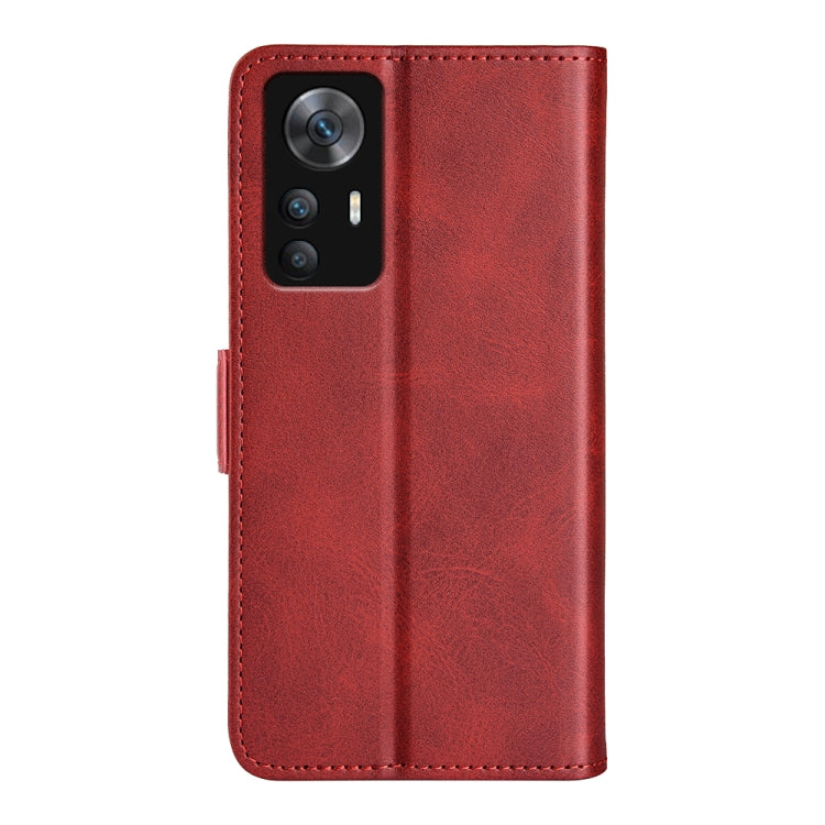 For Xiaomi 12T / 12T Pro / Redmi K50 Ultra Dual-side Magnetic Buckle Leather Phone Case(Red) - free shipping - PMC TechLife - Order now!