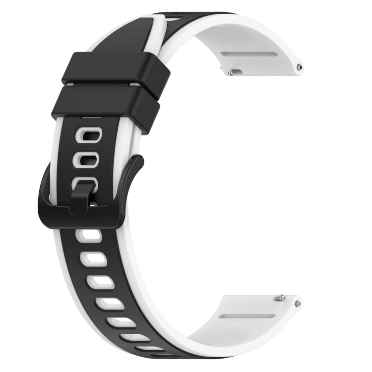 For Xiaomi MI Watch Color 2 22mm Two-Color Silicone Watch Band(Black+White) - free shipping - PMC TechLife - Order now!