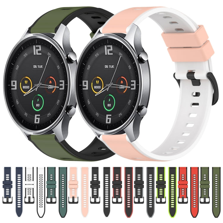 For Xiaomi MI Watch Color 22mm Two-Color Silicone Watch Band(Red+Black) - free shipping - PMC TechLife - Order now!
