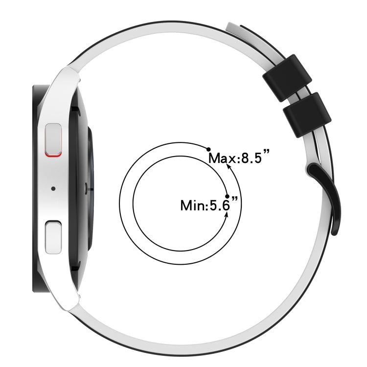 For Xiaomi MI Watch Color 22mm Two-Color Silicone Watch Band(Pink+White) - free shipping - PMC TechLife - Order now!