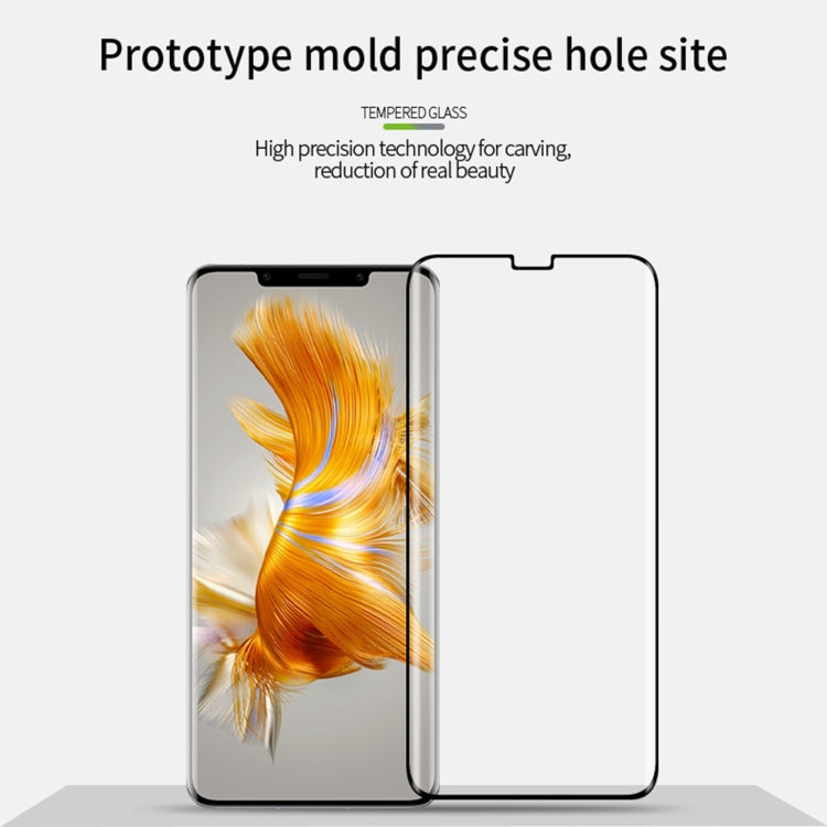 For Huawei Mate 50 Pro PINWUYO 9H 3D Hot Bending Tempered Glass Film(Black) - free shipping - PMC TechLife - Order now!