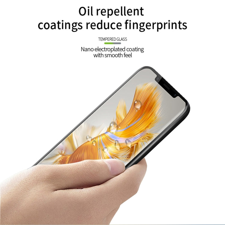 For Huawei Mate 50 Pro PINWUYO 9H 3D Hot Bending Tempered Glass Film(Black) - free shipping - PMC TechLife - Order now!