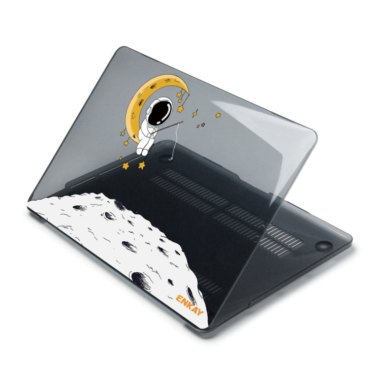 For MacBook Air 13.6 2022/2024  A2681 (M2) / A3113  (M3) ENKAY Hat-Prince Spaceman Pattern Protective Crystal Case Cover Hard Shell(Spaceman No.3) - MacBook Air Cases by ENKAY | Online Shopping South Africa | PMC TechLife | Buy Now Pay Later Mobicred