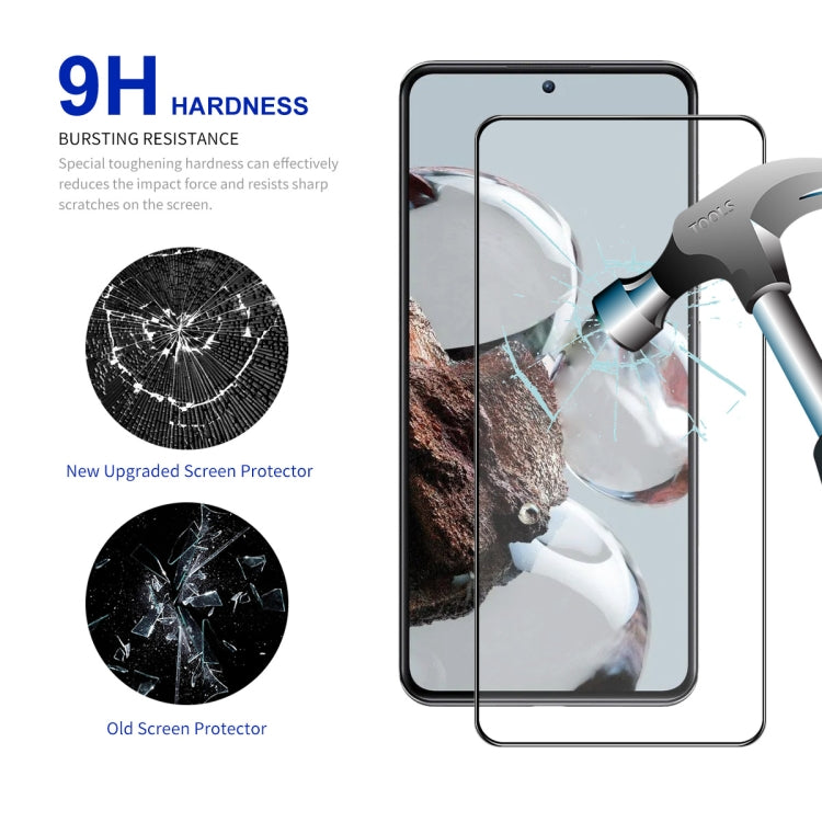 For Xiaomi 12T / 12T Pro 10pcs ENKAY Full Glue 0.26mm 9H 2.5D Tempered Glass Full Film - free shipping - PMC TechLife - Order now!