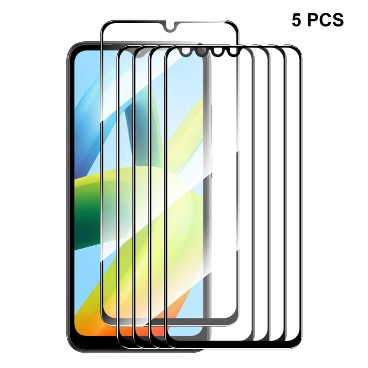 For Xiaomi Redmi A1 / A1+ / A2 / A2+ 5pcs ENKAY Full Glue 0.26mm 9H 2.5D Tempered Glass Full Film - free shipping - PMC TechLife - Order now!