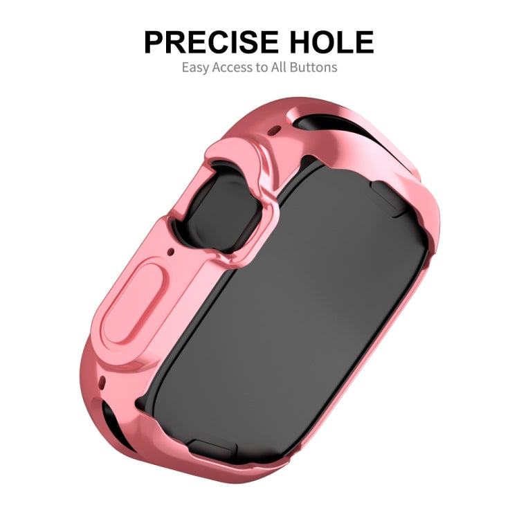 For Apple Watch Ultra / Ultra 2 49mm ENKAY Full Coverage Electroplated Soft TPU Case with Screen Film(Silver) - Watch Cases by ENKAY | Online Shopping South Africa | PMC TechLife | Buy Now Pay Later Mobicred