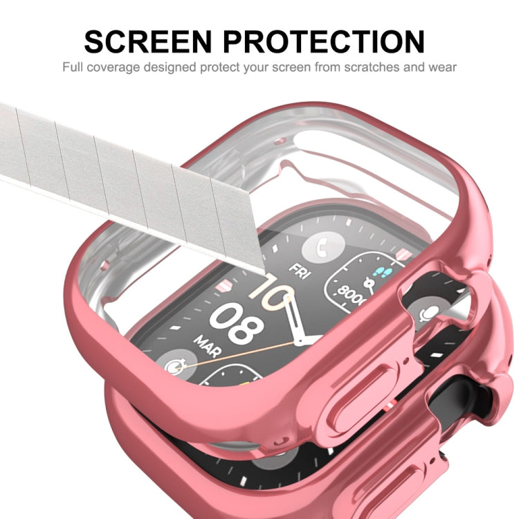 For Apple Watch Ultra / Ultra 2 49mm ENKAY Full Coverage Electroplated Soft TPU Case with Screen Film(Black) - Watch Cases by ENKAY | Online Shopping South Africa | PMC TechLife | Buy Now Pay Later Mobicred