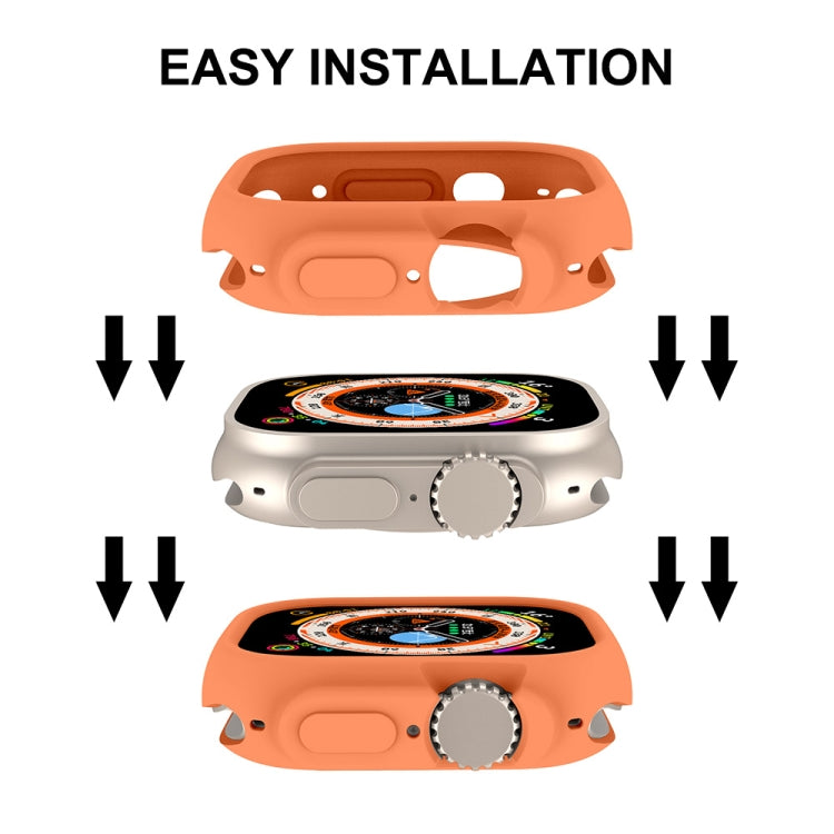 For Apple Watch Ultra 49mm ENKAY Solid Color Protective Soft TPU Frame Case(Purple) - free shipping - PMC TechLife - Order now!