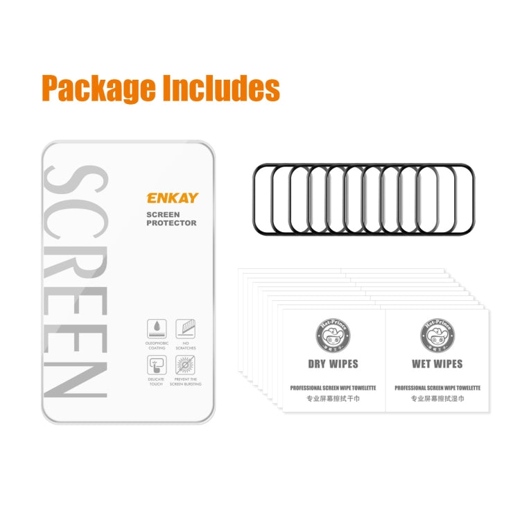 10pcs For Amazfit GTS 4 ENKAY 3D Full Coverage Soft PC Edge + PMMA HD Screen Protector Film - free shipping - PMC TechLife - Order now!