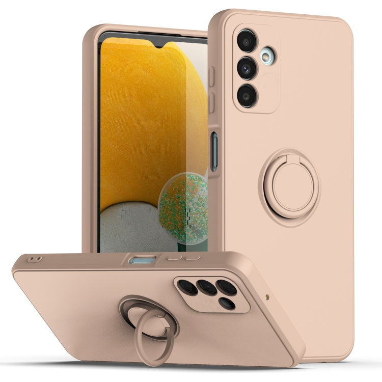 Ring Kickstand Silicone Phone Case For Samsung Galaxy A14 5G(Pink) - free shipping - PMC TechLife - Order now!