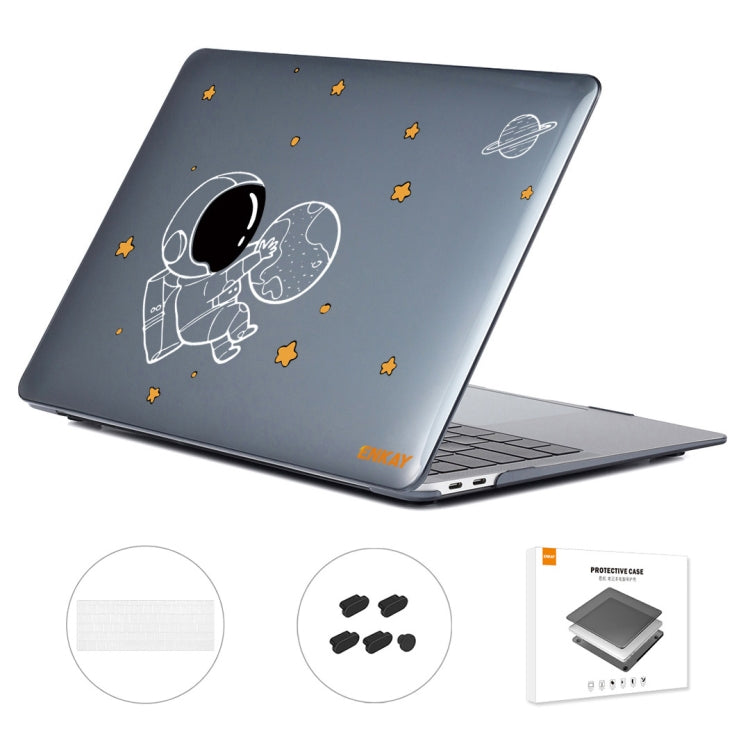 For MacBook Pro 13.3 A1706/A1989/A2159 ENKAY Hat-Prince 3 in 1 Spaceman Pattern Laotop Protective Crystal Case with TPU Keyboard Film / Anti-dust Plugs, Version:US(Spaceman No.5) - MacBook Pro Cases by ENKAY | Online Shopping South Africa | PMC TechLife | Buy Now Pay Later Mobicred