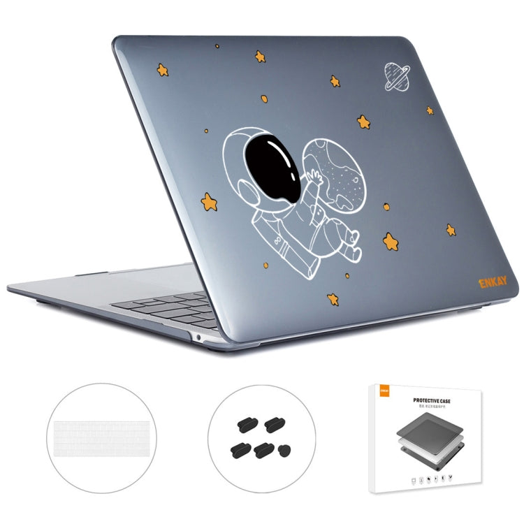 For MacBook Pro 13.3 A1706/A1989/A2159 ENKAY Hat-Prince 3 in 1 Spaceman Pattern Laotop Protective Crystal Case with TPU Keyboard Film / Anti-dust Plugs, Version:EU(Spaceman No.5) - free shipping - PMC TechLife - Order now!