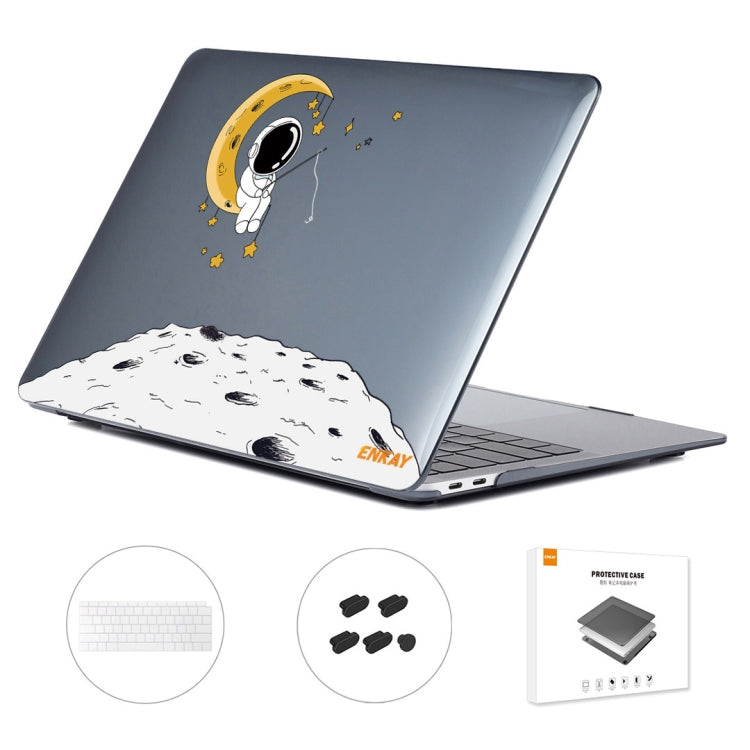 For MacBook Air 13.3 2018 A1932 ENKAY Hat-Prince 3 in 1 Spaceman Pattern Laotop Protective Crystal Case with TPU Keyboard Film / Anti-dust Plugs, Version:US(Spaceman No.3) - MacBook Air Cases by ENKAY | Online Shopping South Africa | PMC TechLife | Buy Now Pay Later Mobicred