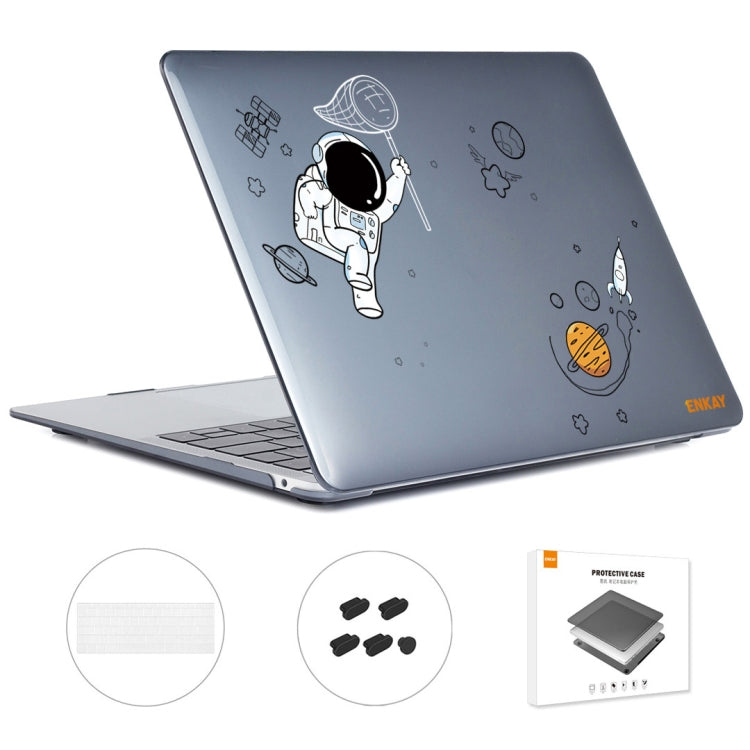 For MacBook Pro 15.4 A1707/A1990 ENKAY Hat-Prince 3 in 1 Spaceman Pattern Laotop Protective Crystal Case with TPU Keyboard Film / Anti-dust Plugs, Version:EU(Spaceman No.2) - free shipping - PMC TechLife - Order now!