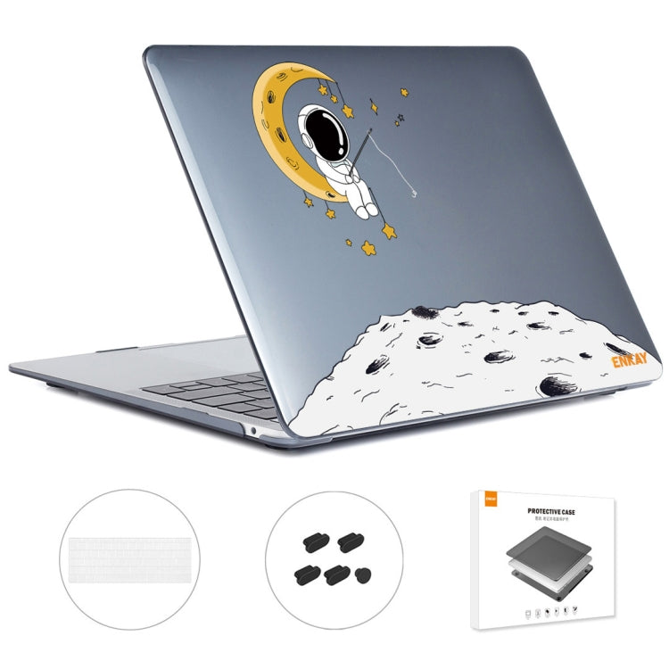 For MacBook Pro 15.4 A1707/A1990 ENKAY Hat-Prince 3 in 1 Spaceman Pattern Laotop Protective Crystal Case with TPU Keyboard Film / Anti-dust Plugs, Version:EU(Spaceman No.3) - free shipping - PMC TechLife - Order now!