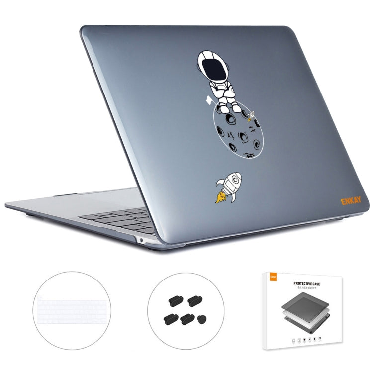 For MacBook Pro 16.1 A2141 ENKAY Hat-Prince 3 in 1 Spaceman Pattern Laotop Protective Crystal Case with TPU Keyboard Film / Anti-dust Plugs, Version:EU(Spaceman No.4) - free shipping - PMC TechLife - Order now!