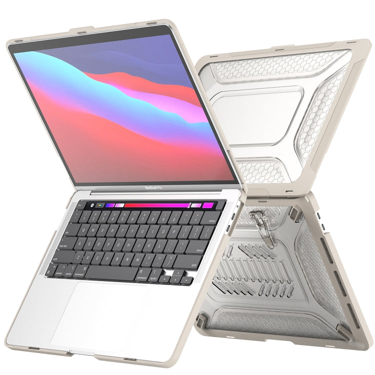 For MacBook Pro 13.3 A1706/A1989/A2159 ENKAY Hat-Prince 3 in 1 Protective Bracket  Case Cover Hard Shell with TPU Keyboard Film / Anti-dust Plugs, Version:US(Grey) - MacBook Pro Cases by ENKAY | Online Shopping South Africa | PMC TechLife | Buy Now Pay Later Mobicred