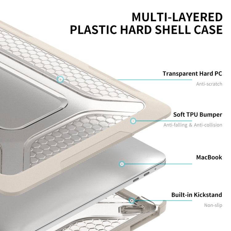 For MacBook Pro 13.3 A1706/A1989/A2159 ENKAY Hat-Prince 3 in 1 Protective Bracket  Case Cover Hard Shell with TPU Keyboard Film / Anti-dust Plugs, Version:EU(Grey) - free shipping - PMC TechLife - Order now!