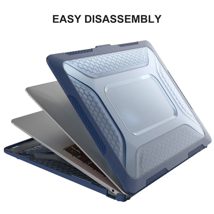 For MacBook Air 13.3 2020 A2179/A2337 ENKAY Hat-Prince 3 in 1 Protective Bracket  Case Cover Hard Shell with TPU Keyboard Film / Anti-dust Plugs, Version:EU(Grey) - free shipping - PMC TechLife - Order now!