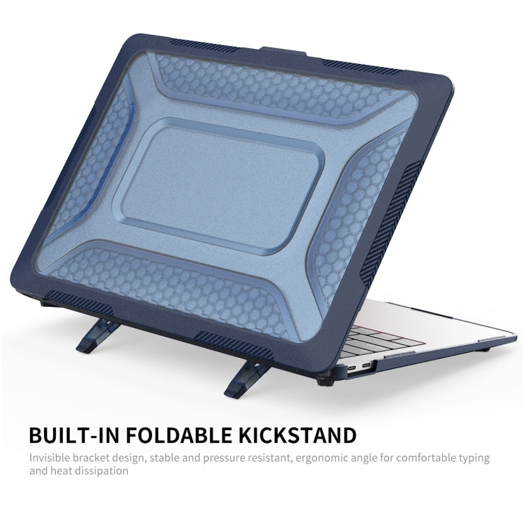 For MacBook Pro 13.3 A2251/A2289/A2338 ENKAY Hat-Prince 3 in 1 Protective Bracket  Case Cover Hard Shell with TPU Keyboard Film / Anti-dust Plugs, Version:US(Blue) - MacBook Pro Cases by ENKAY | Online Shopping South Africa | PMC TechLife | Buy Now Pay Later Mobicred