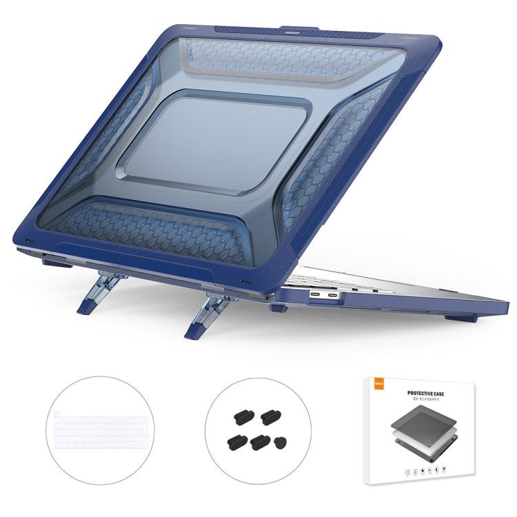 For MacBook Pro 13.3 A2251/A2289/A2338 ENKAY Hat-Prince 3 in 1 Protective Bracket  Case Cover Hard Shell with TPU Keyboard Film / Anti-dust Plugs, Version:EU(Blue) - free shipping - PMC TechLife - Order now!