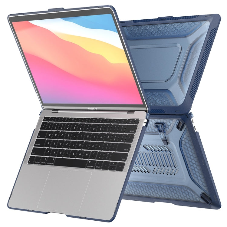 For MacBook Pro 13.3 A2251/A2289/A2338 ENKAY Hat-Prince 3 in 1 Protective Bracket  Case Cover Hard Shell with TPU Keyboard Film / Anti-dust Plugs, Version:EU(Khaki) - free shipping - PMC TechLife - Order now!