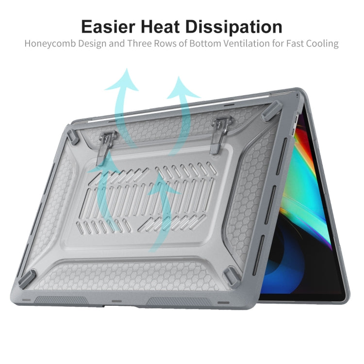 For MacBook Pro 16 A2141 ENKAY Hat-Prince 3 in 1 Protective Bracket  Case Cover Hard Shell with TPU Keyboard Film / Anti-dust Plugs, Version:EU(Blue) - free shipping - PMC TechLife - Order now!