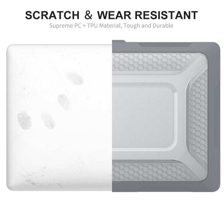 For MacBook Pro 16 A2141 ENKAY Hat-Prince 3 in 1 Protective Bracket  Case Cover Hard Shell with TPU Keyboard Film / Anti-dust Plugs, Version:EU(Grey) - MacBook Pro Cases by ENKAY | Online Shopping South Africa | PMC TechLife | Buy Now Pay Later Mobicred