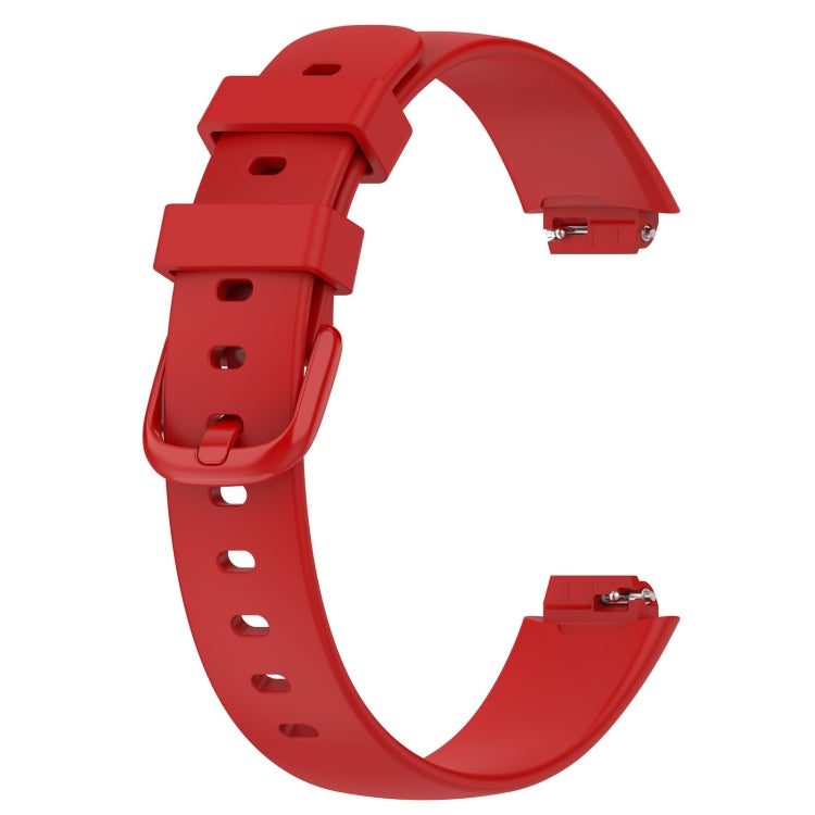 For Fitbit Inspire 3 Solid Color Silicone Watch Band, Size:L(Red) - free shipping - PMC TechLife - Order now!