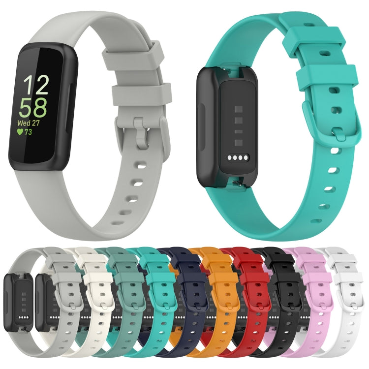 For Fitbit Inspire 3 Solid Color Silicone Watch Band, Size:S(Purple) - free shipping - PMC TechLife - Order now!