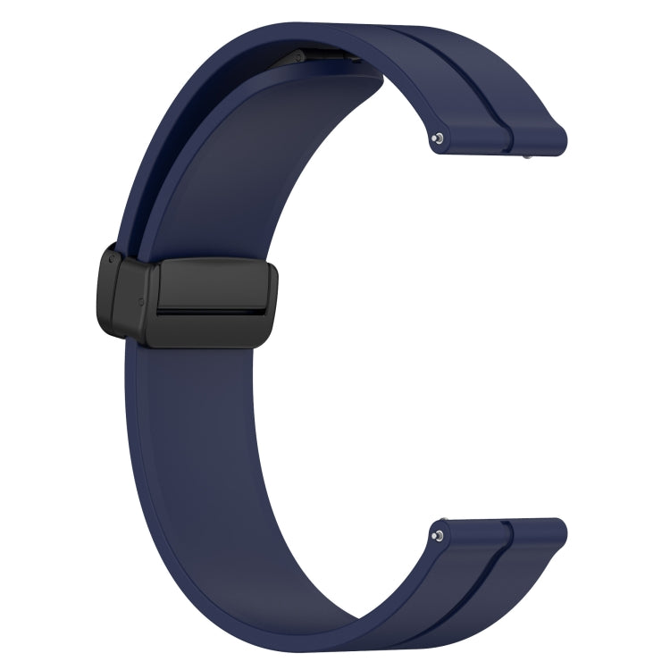 For Amazfit Pop Pro 20mm Solid Color Magnetic Clasp Silicone Watch Band(Midnight Blue) - free shipping - PMC TechLife - Order now!