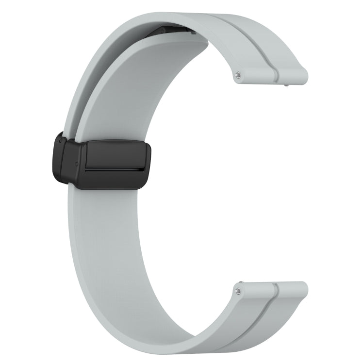 Compatible with Garmin Compatible witherunner 158 20mm Solid Color Magnetic Clasp Silicone Watch Band(Grey) - free shipping - PMC TechLife - Order now!