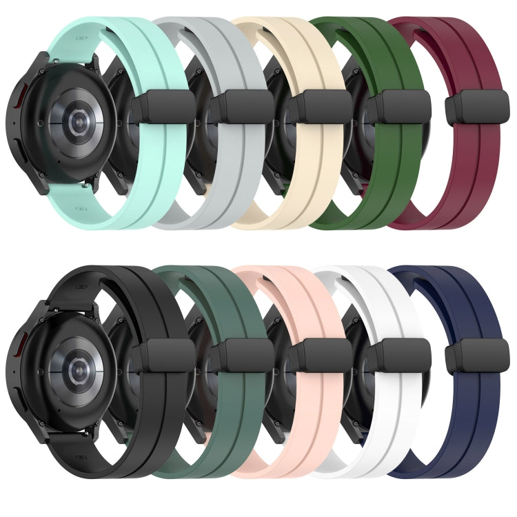 For Amazfit GTR 3 Pro 22mm Solid Color Magnetic Clasp Silicone Watch Band(Teal) - free shipping - PMC TechLife - Order now!