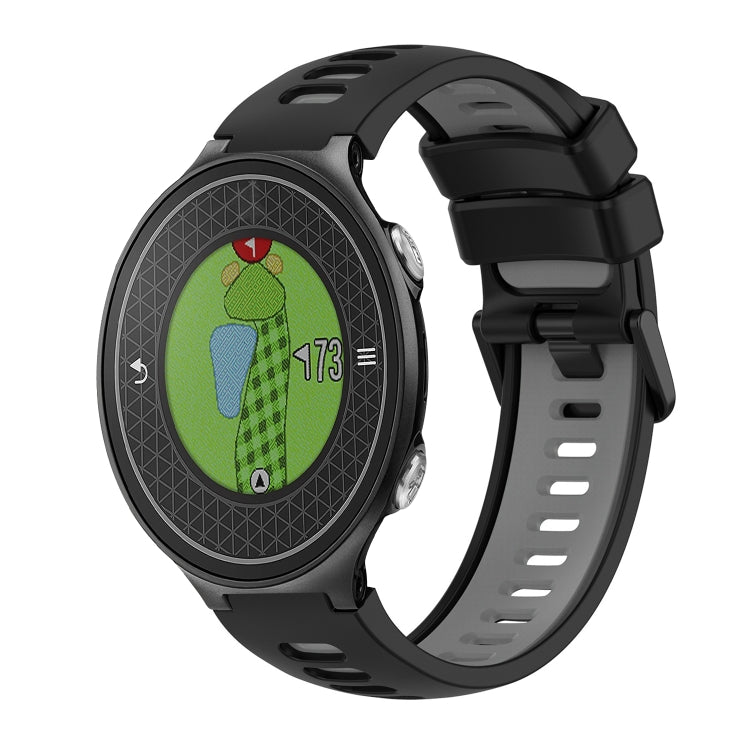 Compatible with Garmin Approach S6 Two-Color Silicone Watch Band(Black+Grey) - free shipping - PMC TechLife - Order now!