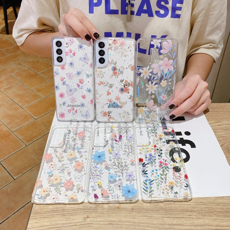 For Samsung Galaxy S21 FE 5G Fresh Small Floral Epoxy TPU Phone Case(Hand-painted Flowers 2) - free shipping - PMC TechLife - Order now!