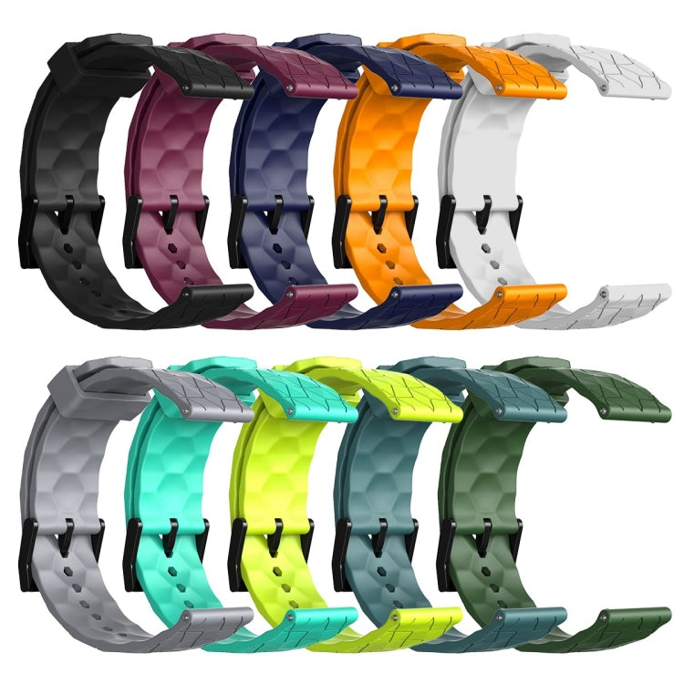 For Huawei Watch GT2 42mm 20mm Football Pattern Solid Color Silicone Watch Band(Teal) - free shipping - PMC TechLife - Order now!