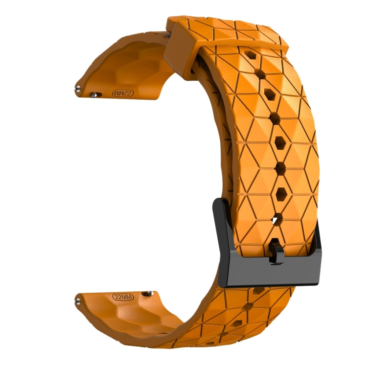 For Amazfit GTS 2 20mm Football Pattern Solid Color Silicone Watch Band(Yellow) - free shipping - PMC TechLife - Order now!