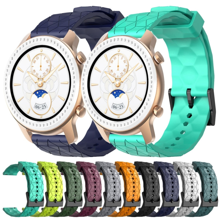 For Amazfit GTR 42mm 20mm Football Pattern Solid Color Silicone Watch Band(Navy Blue) - free shipping - PMC TechLife - Order now!