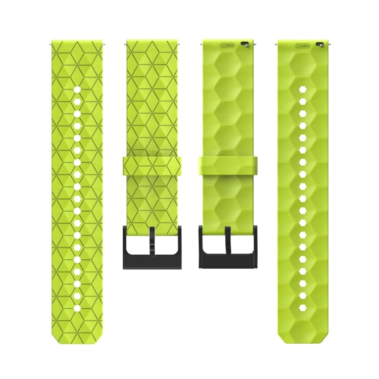 For Amazfit GTR 2 22mm Football Pattern Solid Color Silicone Watch Band(Black) - free shipping - PMC TechLife - Order now!